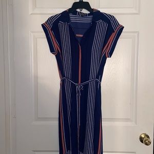 EXPRESS • Summer dress, purple and blush/orange